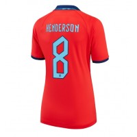 Fotbalové Dres Anglie Jordan Henderson #8 Dámské Venkovní MS 2022 Krátký Rukáv